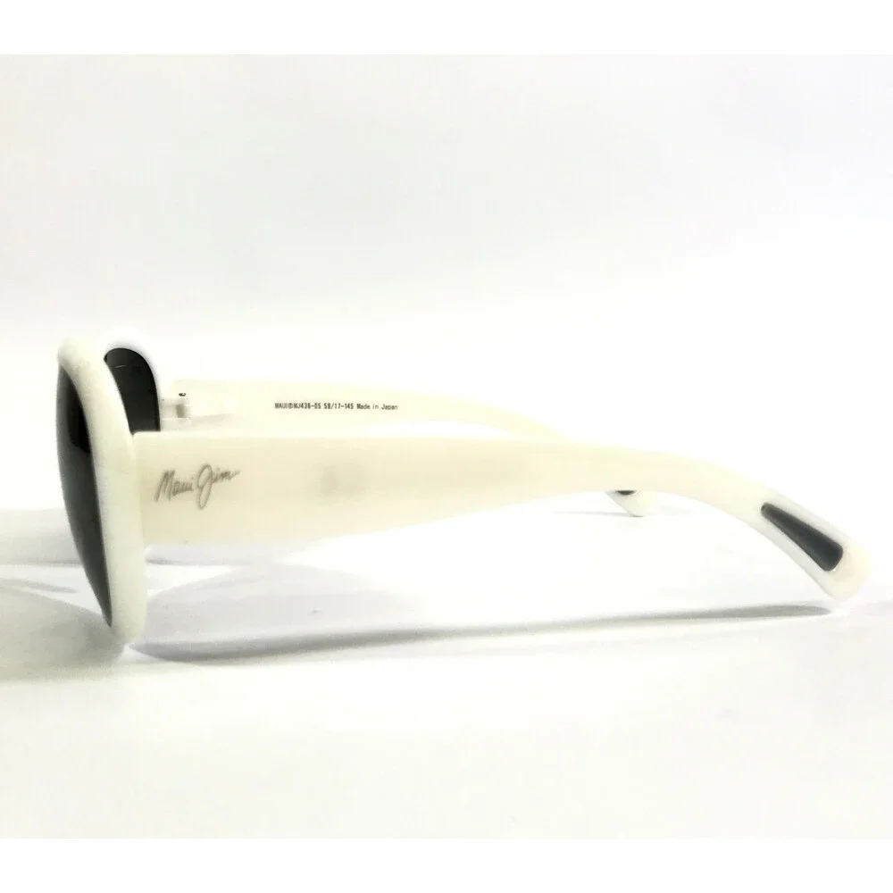 Maui Jim Sunglasses Frames NAHIKU MJ436-05 White Pearl w/ Neutral Gray Lenses